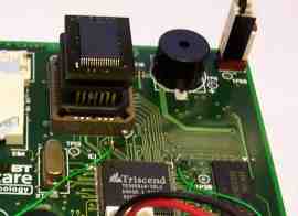 A Custom Flash-replacement SRAM module in use