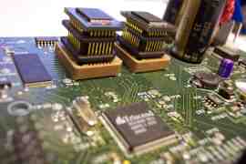 A pair of Custom Flash-replacement SRAM modules in use